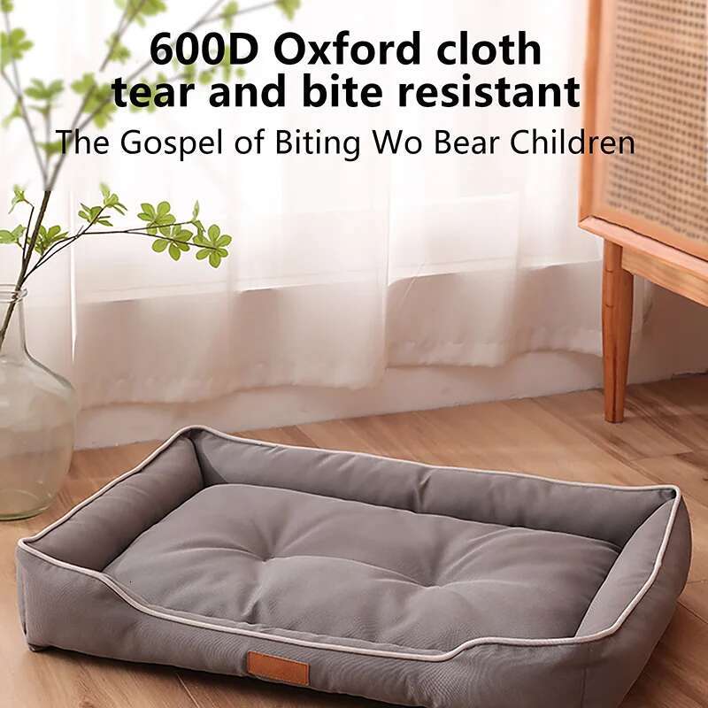 Waterproof Bed 600D Oxford Dogs Beds for All Seasons Thickened PP Cotton Filg Bite-resistant Pet Mat Dog Accessories