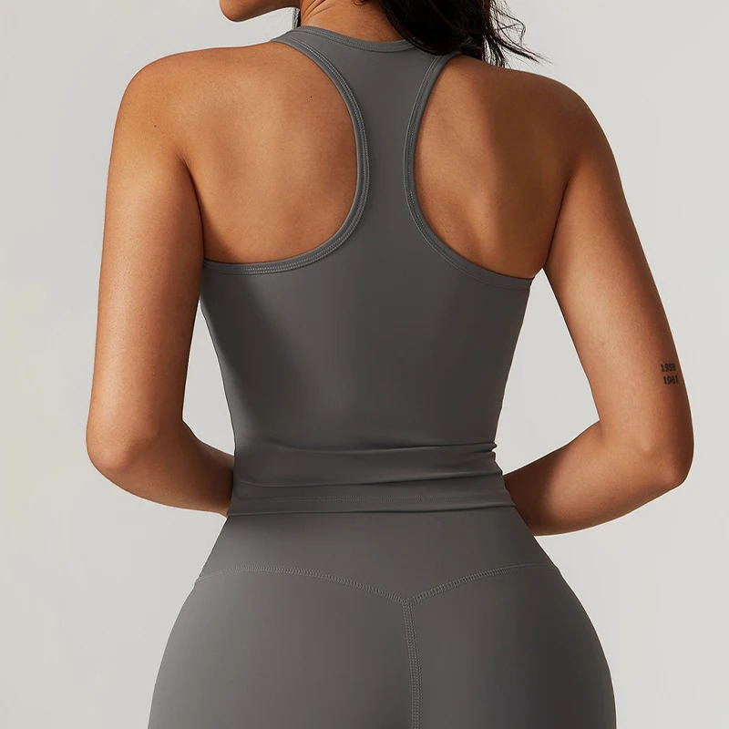 Hearuisavy Shockproof Yoga Vest Running Gym Tank Top Women Fitness Quick-Dry Workout Vest Female Sports Sleeveless Top Women 250221