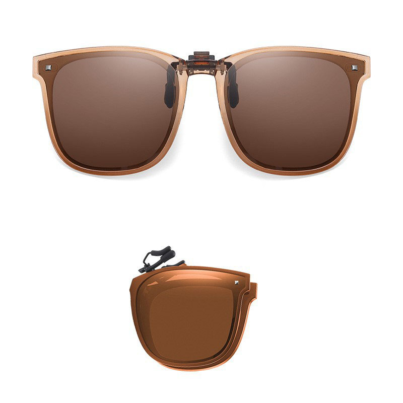 Foldable polarized sunglasses clip anti UV fashionable and lightweight folding sunglasses clip slimming folding clip