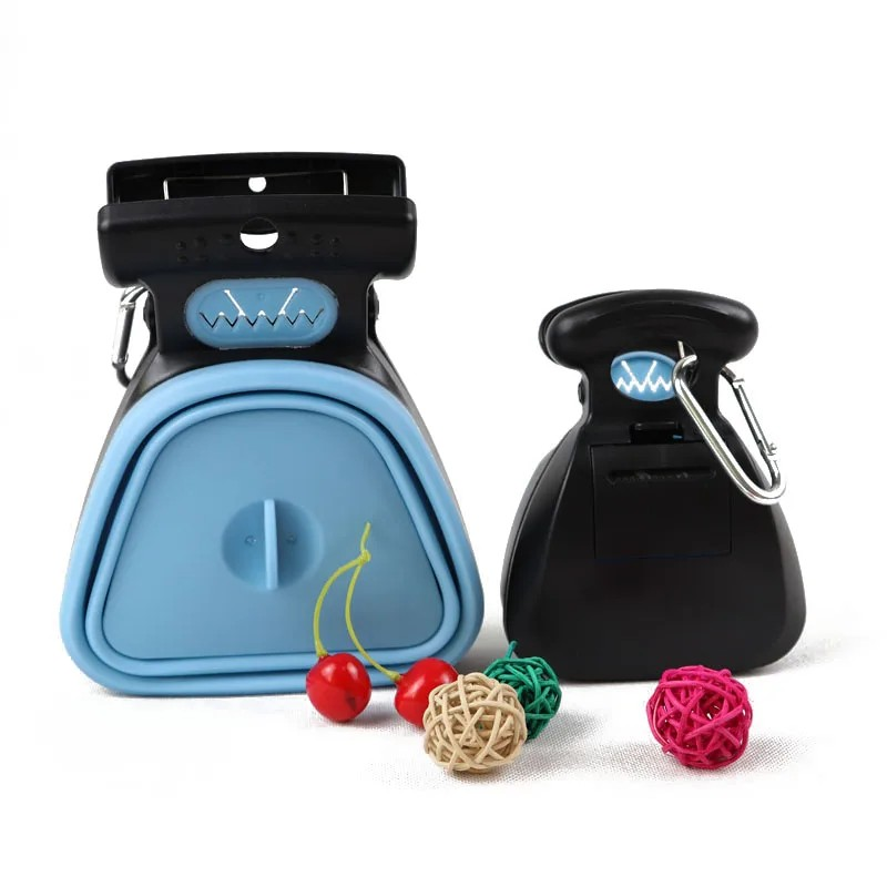 Pet Pooper Scooper Travel Kit - Compact & Portable Waste Collector with Biodegradable Bags Included
