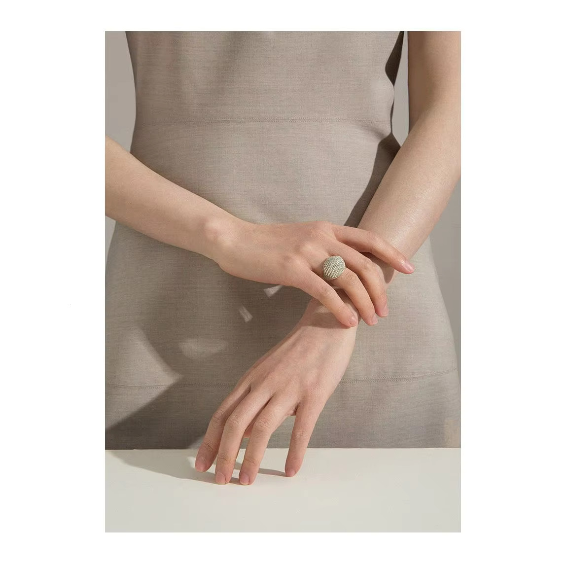 Female Personality Moissanite Index Finger Ring