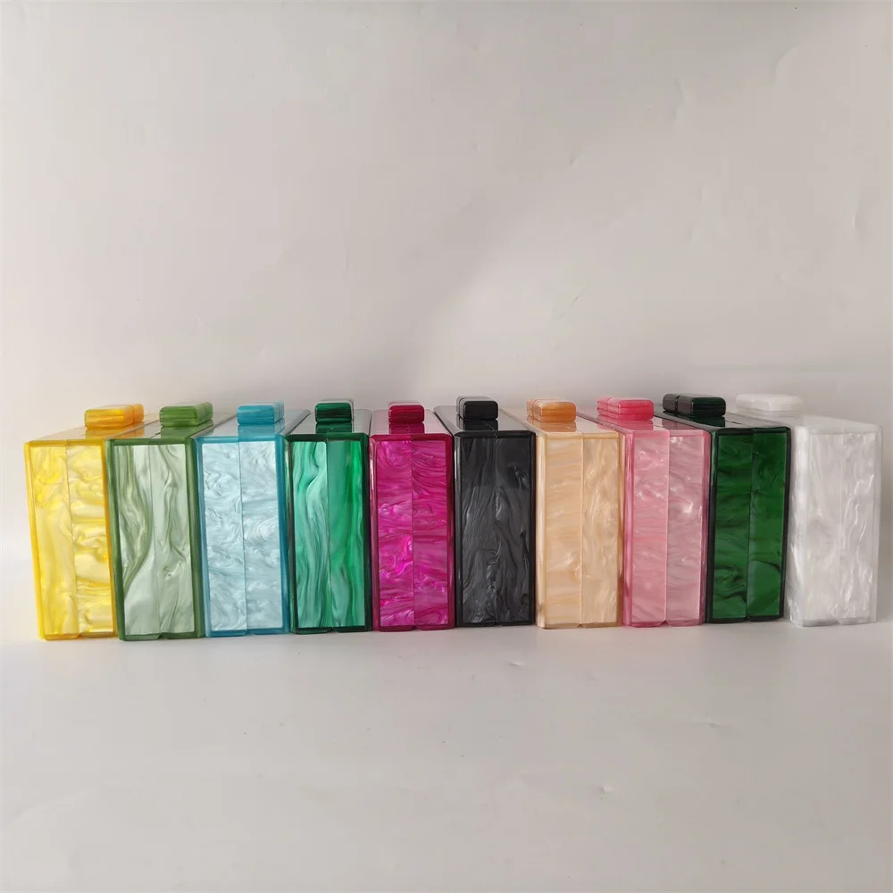 Many Candy Pearl Acrylic Box Clutches Evening Bag For Bridal Wedding Party Beaded Clutch Mini Female Beach Purse And Handbag 250221