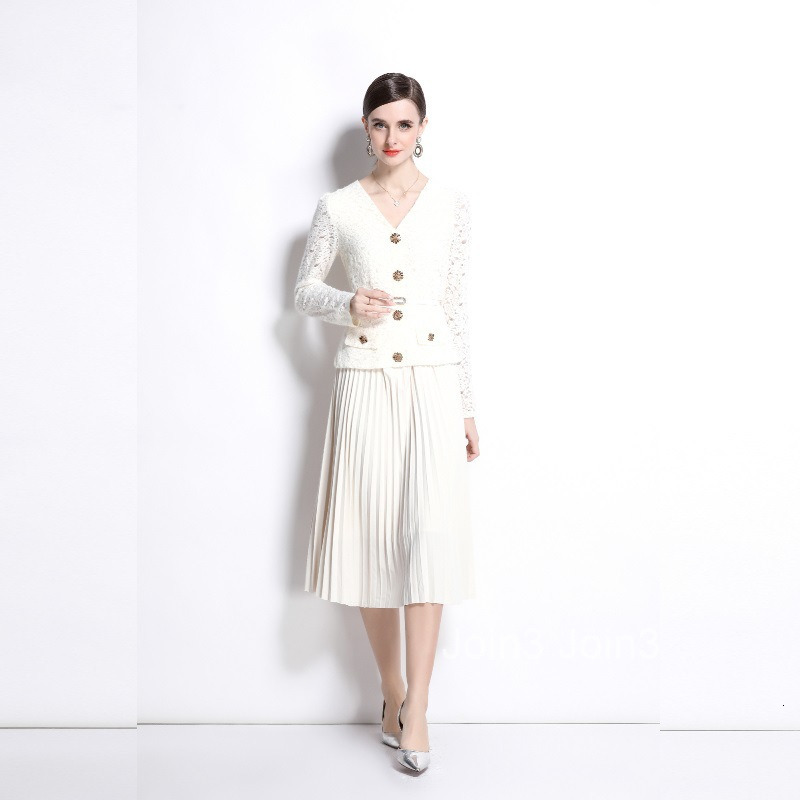 Dress Womens 2025 New Long Collar Long Sleeve Temperament Dress