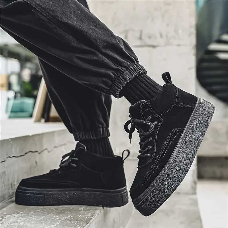 Sports And Loafers Leisure Mens Autumn Sneakers Shoes For Men Skateboard Wear-Resistant NEW Top Thick Bott Fashion Z250221