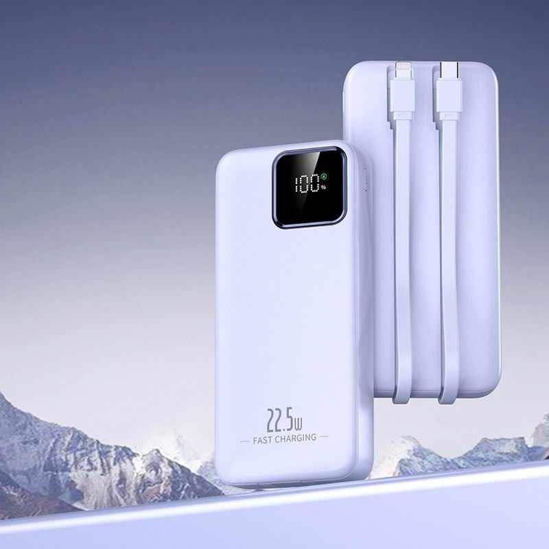 2025 Hot 30000mAh 22.5W Power Bank Super Fast Charging Powerbank Portable Mobile Power With 2 Wire for iPhone Samsung xiaomi