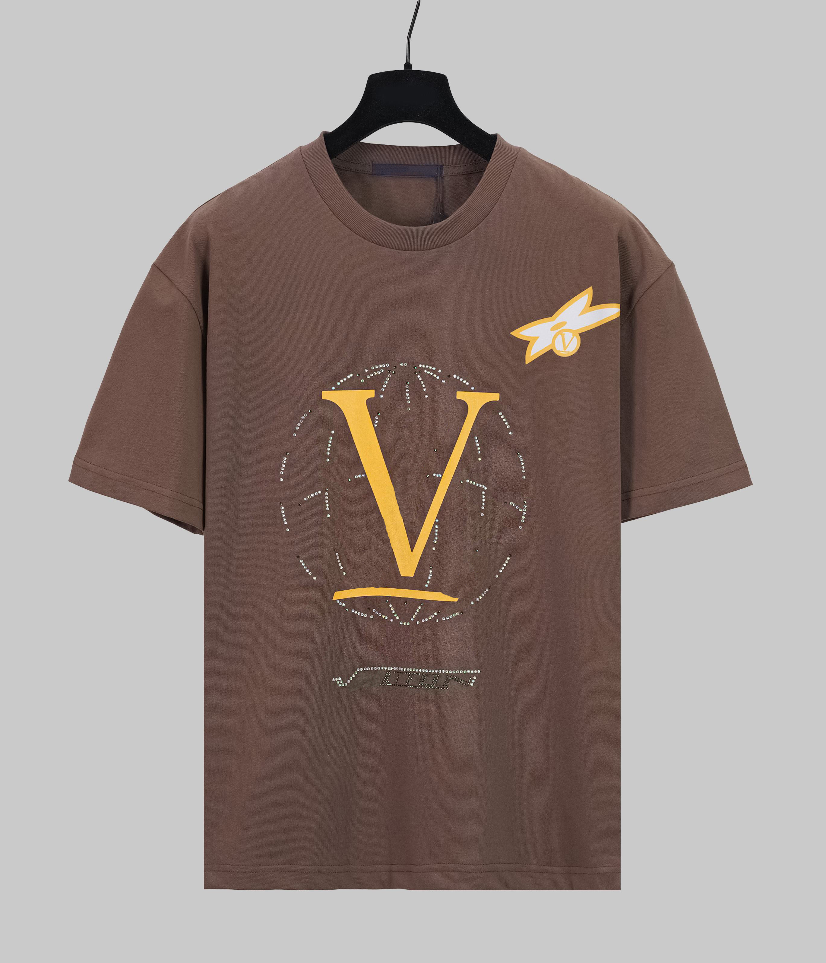 Spring/Summer High Quality Designer Letter Print T-Shirt Cotton Fabric Round Neck Pullover Short Sleeve Unisex T-Shirt H2B19