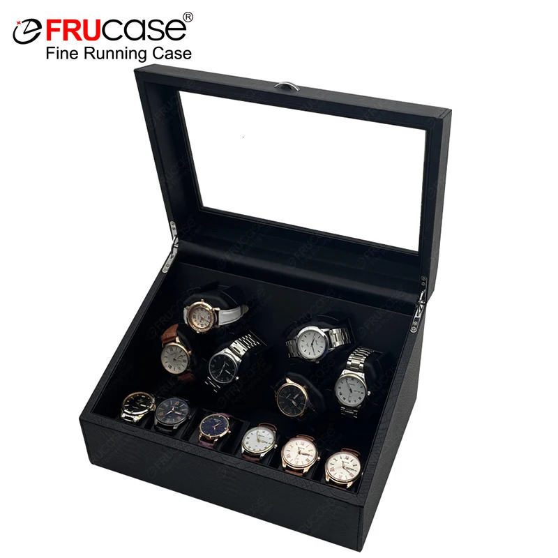 FRUCASE PU Watch Winder for automatic watches automatic winder 6 watches 250221