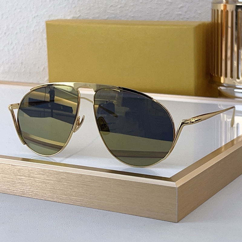 Fashion Womens Sunglasses 25ss Designer Retro Oval Metal Frame 40168 Luxury Mens Sunglasses Outdoor Goggles UV400 Glasses With Box