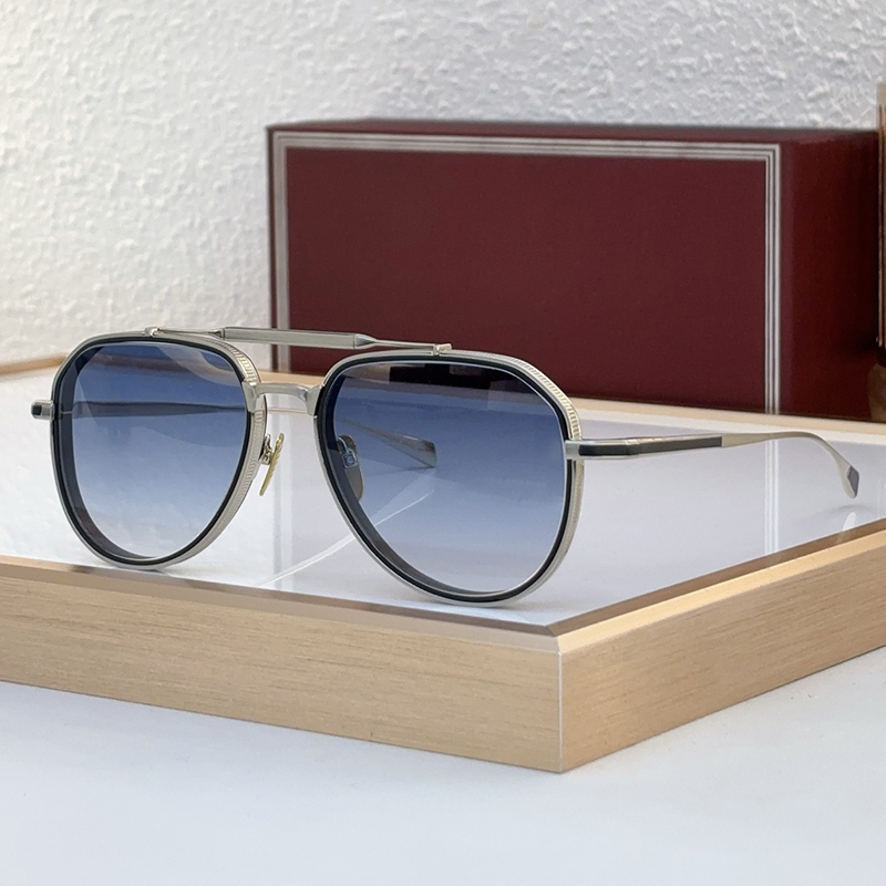 Pure Handmade Pilot Sunglasses For Men Women Designer COMMANER Metal Frame Luxury Sunglasses UV Protection Fashion Glasses With box