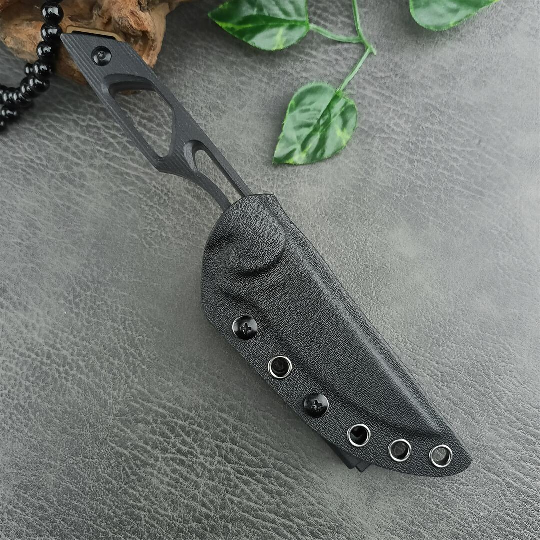 Toor Knives Willow Fixed Blade Knife 3.58 Cpm-154 Drop Point Blade, Black G10 Handles