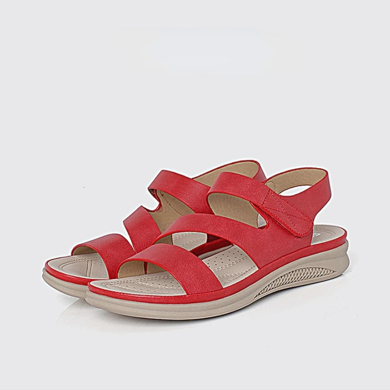 Womens casual sandals 2025 summer fish mouth womens wedge high heels slip on lightweight and comfortable beach shoes Zapatos De Mujer 250218