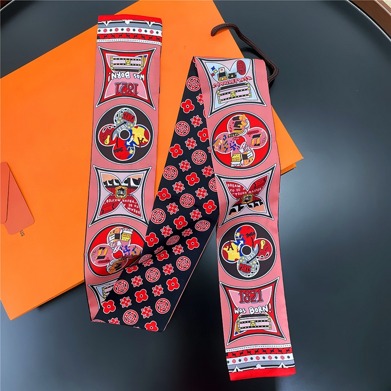 20style Newest Classic Design Womens Headband Fashion Bag Scarfs Designer Scarf For Women Hair Thin Scarves Neck Tie 120*8cm