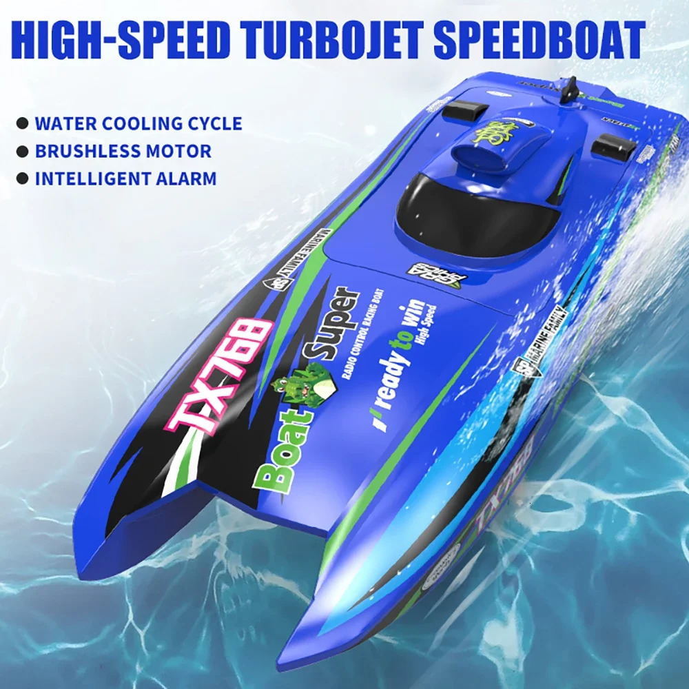 TX768 High-speed Turbojet Speedboat 30kmh 2.4GHz Brushless 2212 Motor Remote Control Speedboat Adult and Childrens Toy 250222