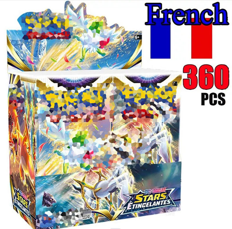 360pcs/box French Series Booster Card Pack Board Game Battle Cartoon Anime Collection Cards Toy Gift