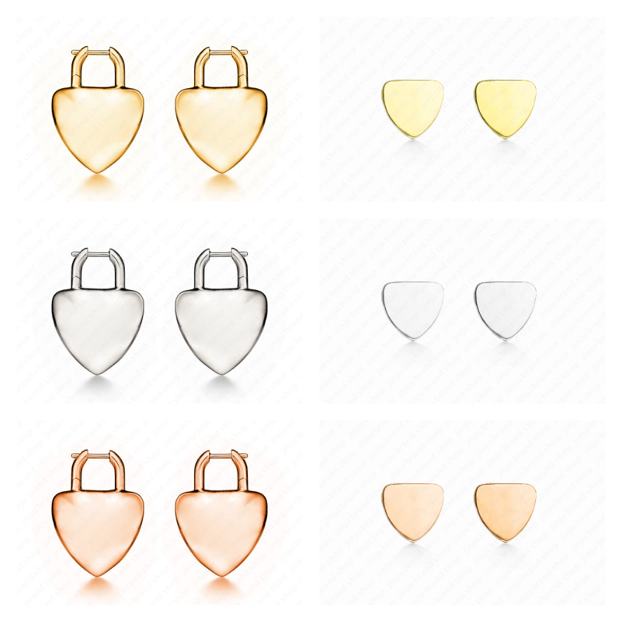 designer jewelry earrings stainless steel jewelry heart earrings earings designer for women high quality 18K Gold Plated stud earring designer earring for woman