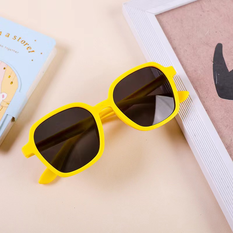 New Box Children's Sunglasses Baby Box Fashion Children's Sunglasses Cute Matte Frame Male and Female Glasses