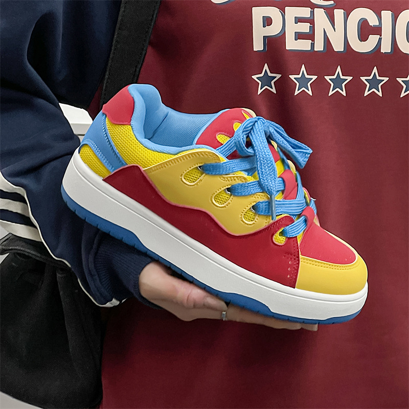 free shipping designer shoes for men women leather mesh Rubber yellow red blue grey pink outdoor sports casual shoe trainers sneakers 35-44