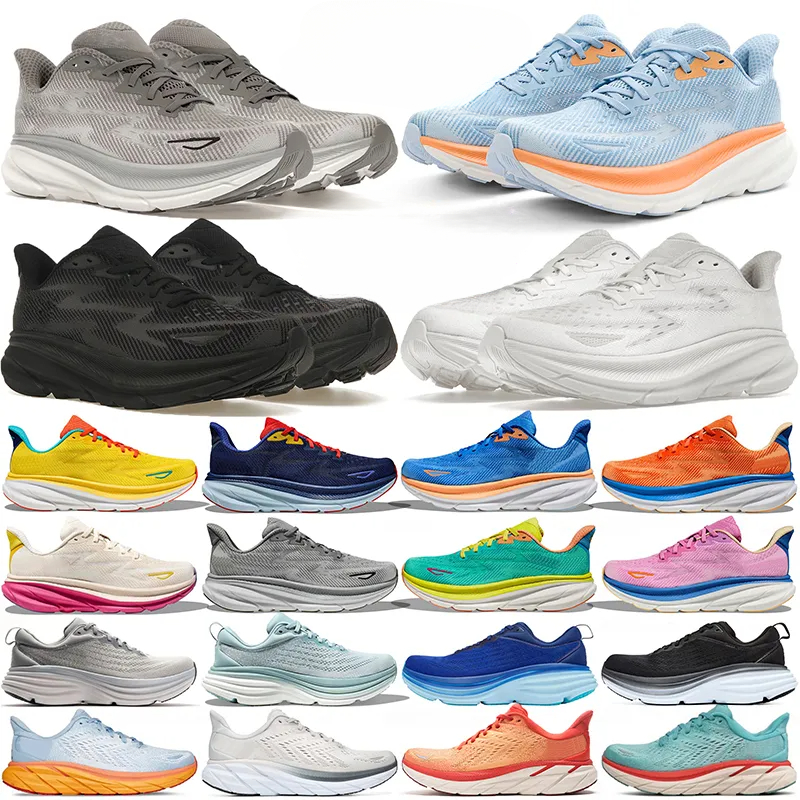 free shipping with box 2025 Clifton 9 bondi 8 men women designer running shoes athletic sneakers mens lightweight trainers sports shoe breathable runner