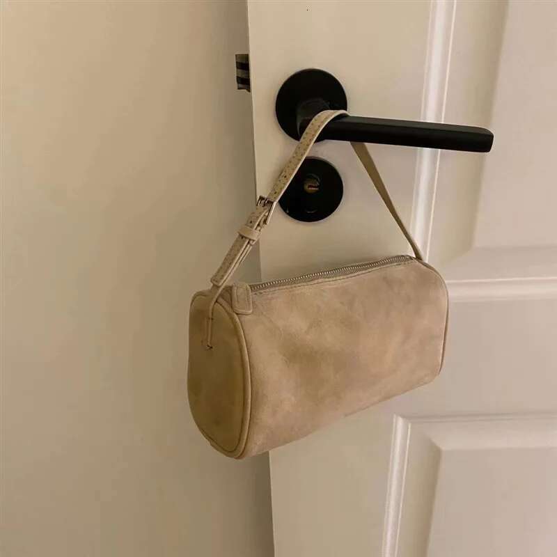VIEE Women's Pillow Genuine Leather Underarm Hobo Bag Day Clutches Ladies Simple Design Mini Purse
