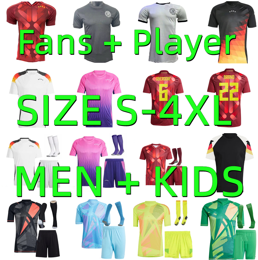 2025 2026 GERMANYS Soccer Jerseys 24 25 26 MULLER MUSIALA KIMMICH HAVERTZ GUNDOGAN Kroos WIRTZ SANE Football Shirt Maillot Foot Men Kids Player version Long sleeved
