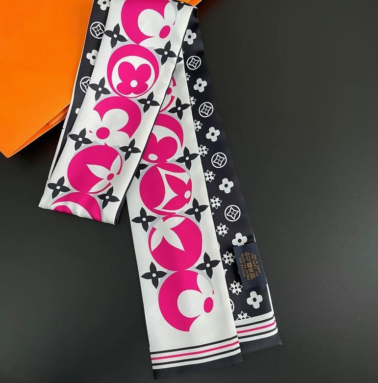 20style High Quality Elegant Classic Design Womens Headband Fashion Bag Scarfs Scarf For Women Hair Thin Scarves Neck Tie 120*8cm