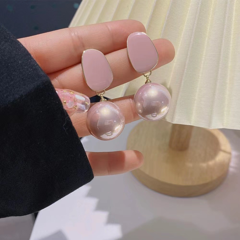 Pearl Pendant Fashion Elegant Stainless Steel Waterproof Earrings Sweet Simple Wedding Party for Women Jewelry Gifts Free shipping