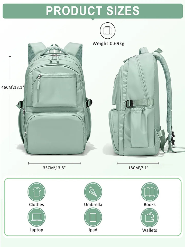 School Backpack For Women Men School Bag For Boys Girls College Backpack Brevite Backpack Laptop Backpack 250222