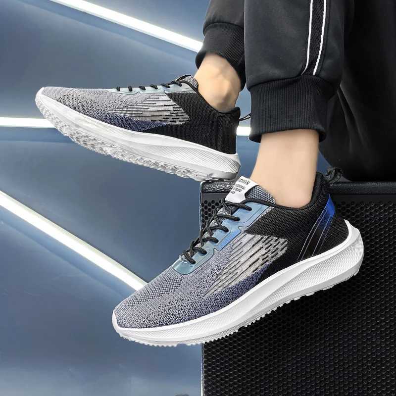 New Summer Men Outdoor Hiking Platform Breathable Mesh Training Light Casual Running Sneakers hot Shoes Tenis Deportivos Hbre Z250301
