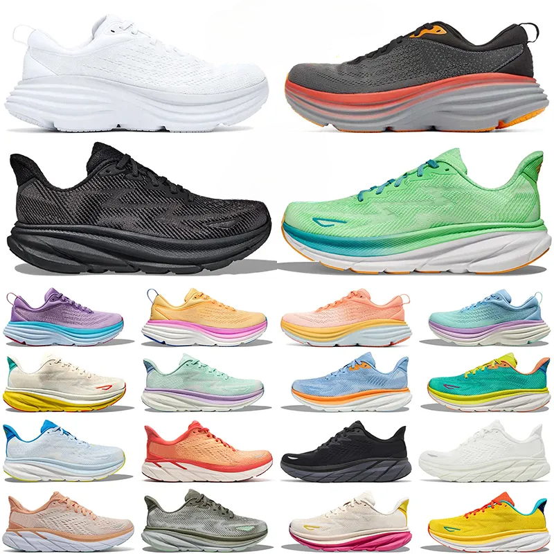 2025 New hokai Designer Shoes Clifton 9 Bondi 8 Unisex Lightweight Casual Sneakers - Breathable Running Shoes for Men Women - Comfortable Walking Shoes