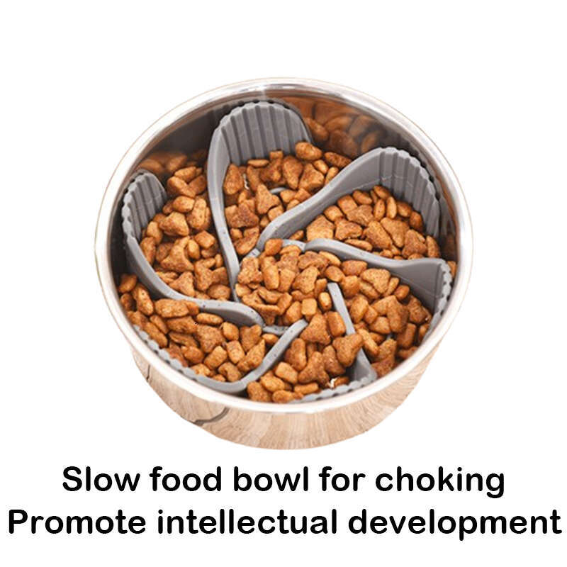 DHpet Slow Feeder Insert - Transforms Dog Bowls into Slow Feeders for Small, Medium & Large Breeds, Equipped with 18 Octopus - Style Suction Cups
