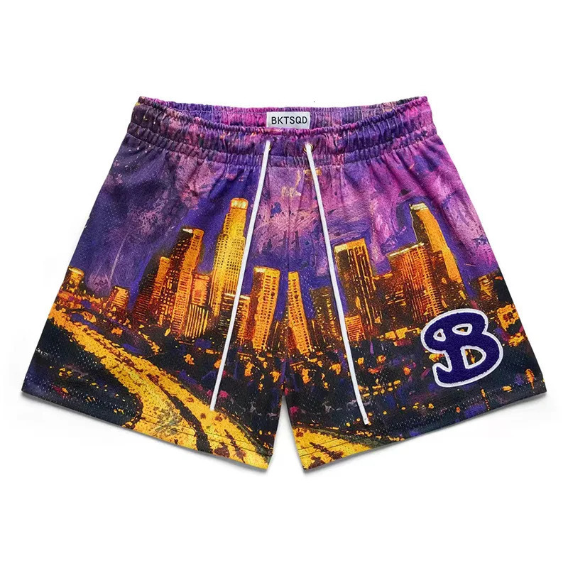 2025 BUCKETSQUAD Summer Mesh Basketball Shorts Mens Quick Drying Sports Casual Trendy Running 250222