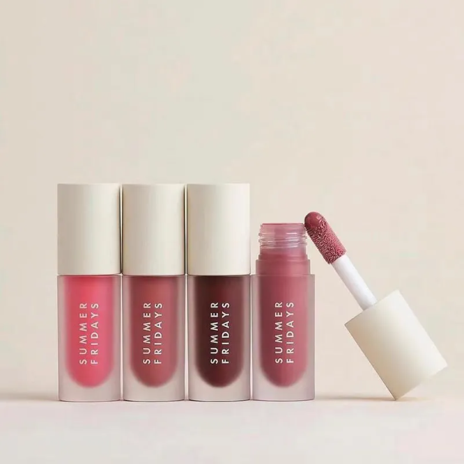 New 4colors Makeup Gloss Summer Fridays Liquid Lipstick Lip Oil 4.5g Lipgloss Moisturize Smooth LipBalm Blush Dreams LipCare Beauty Cosmetics