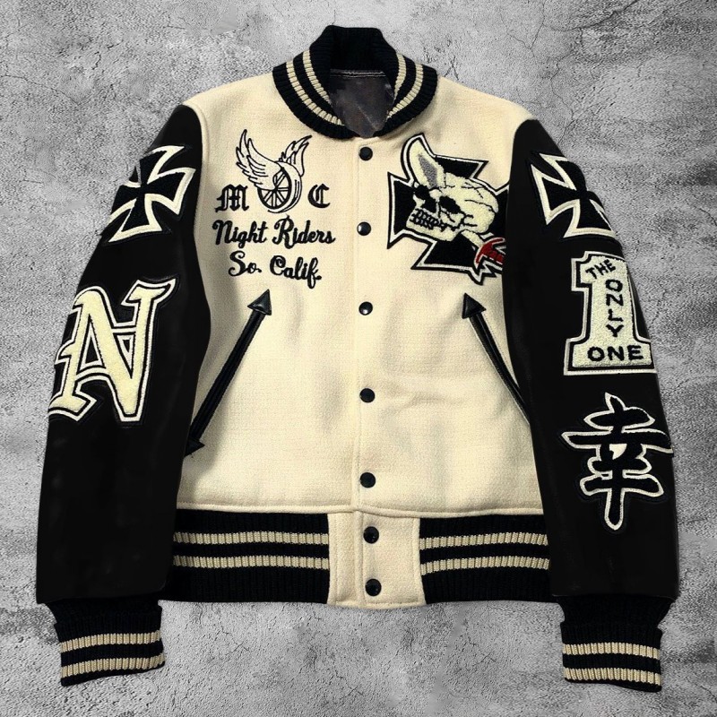 Men Bomber jackets buttons jacket Designer Jacket Woman varsity Long Sleeve Mens Jacket Clothing buttons With Baseball uniform coat
