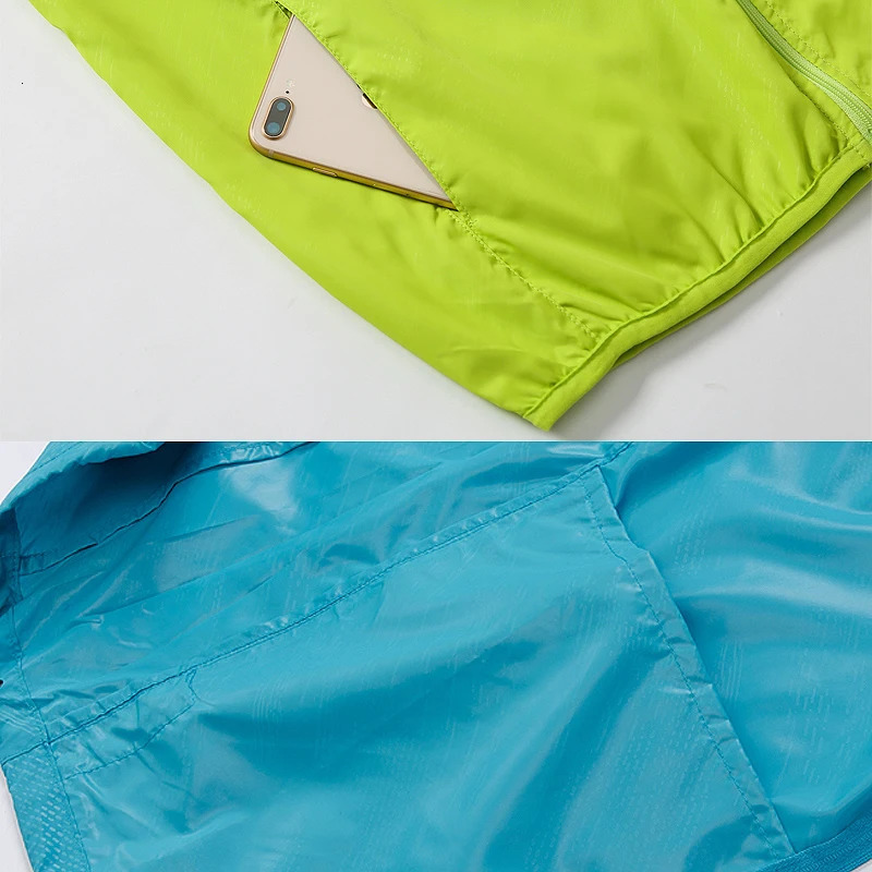 JNLN Men Women Waterproof Hiking Jackets Quick Dry Camping Windbreaker Unisex Outdoor Trekking Raincoat Anti UV Packable Clothes 250221