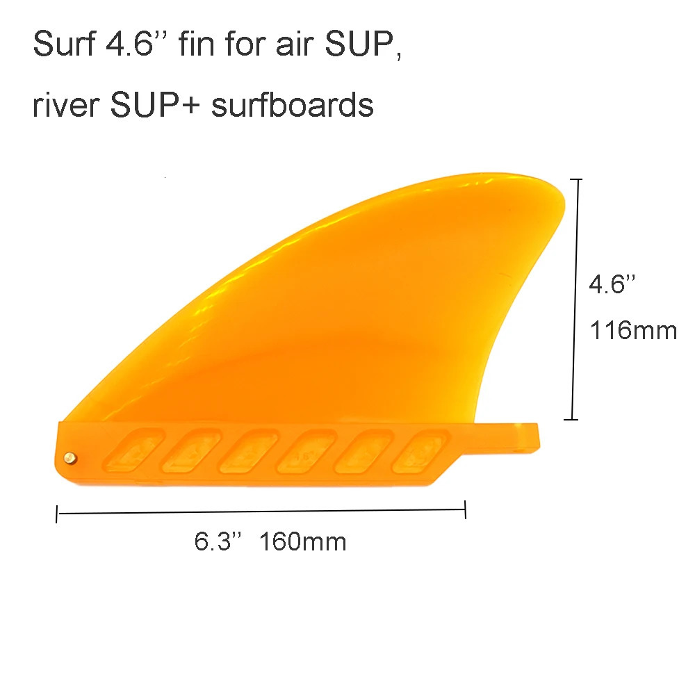 4.6 Inch Soft Flex Center with Screw White Water Fin For Air Sup Long Surfboard Iatable Paddle Board 250221
