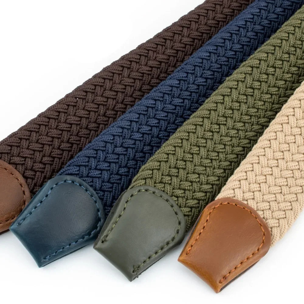 Stretch Woven Breathable Alloy Pin Buckle Belt for Men Women High Quality Casual Jeans Golf Canvas Multifunctional Outdoor 250213