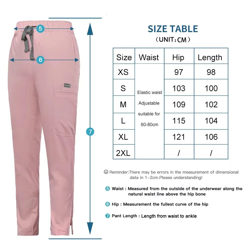 Korean Style Beauty Salon Work Clothes Operating Room Uniform Uniform Women Slim Belt Scrub Tops Clinical Work Blouse 250222