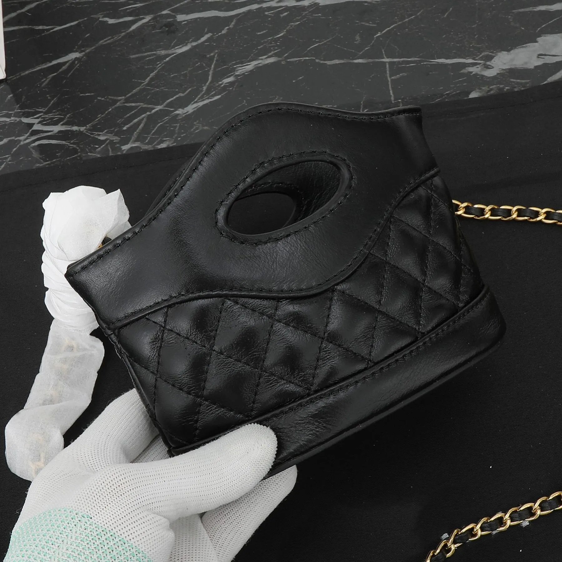 Mini Nano Chain Crossbody Designer Leather Golden Hardware Handbag Fashion Women Casual Shopping Black Tote Bag Purse Shoulder Bags Best Seller