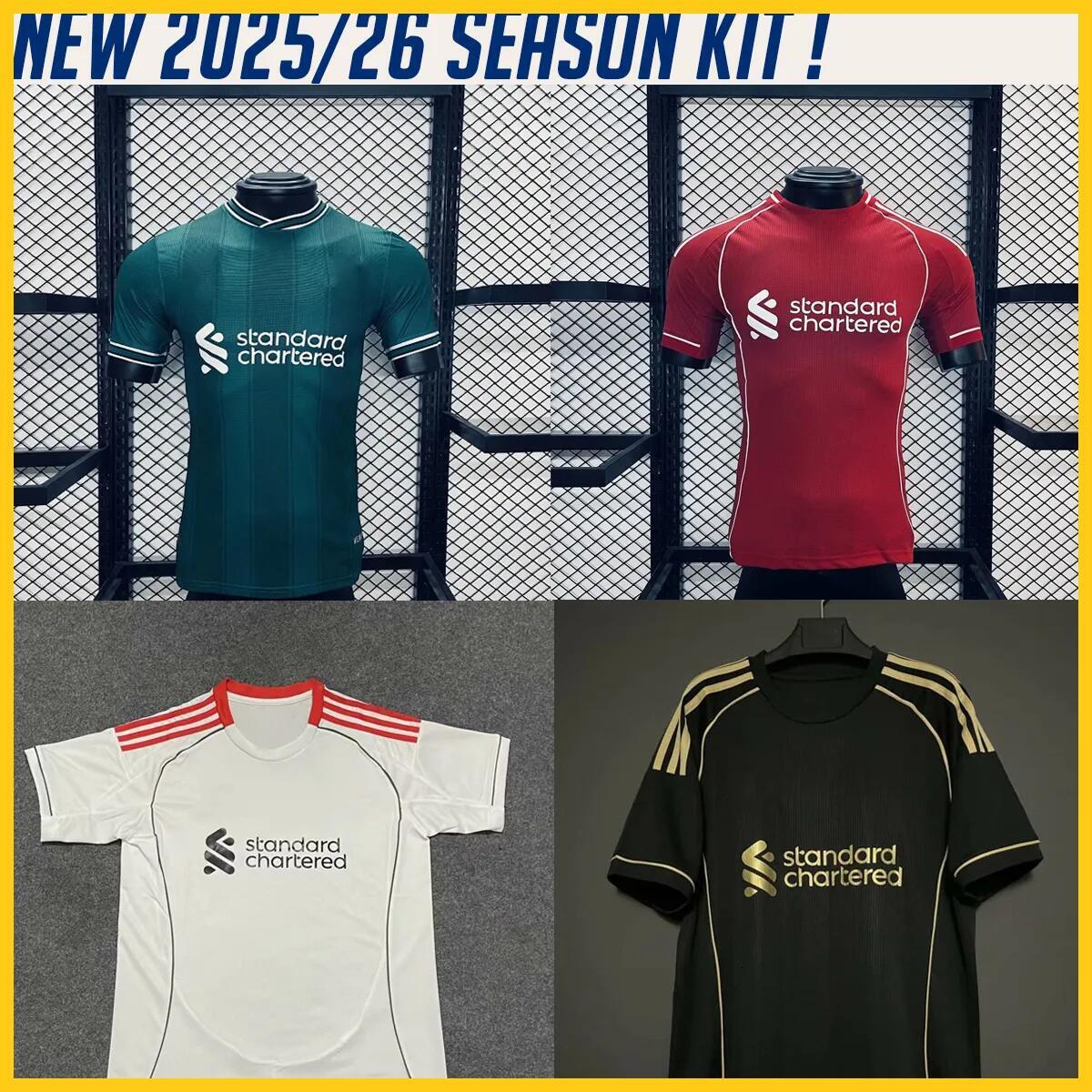 25/26 Season Liverpudlian soccer jerseys MAC ALLISTER ALEXANDE R-ARNOL D LUIS DIAZ jersey GAKPO DARWIN SZOBOSZLAI 2024 football shirt Mens Kids Kit sock Full sets