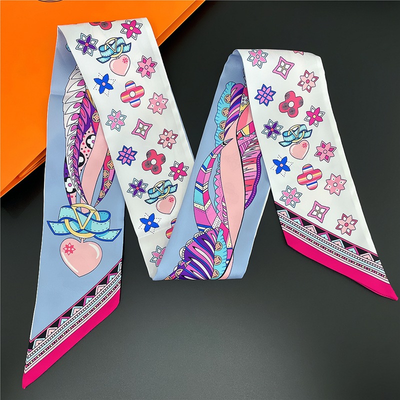 Classic Womens Headband Fashion Bag Scarfs Designer Scarf For Women Hair Thin Scarves Neck Tie 120*8cm 40style