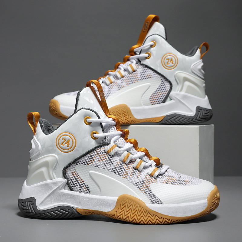 Hot Sale Kids Basketball Shoes Boys Sneakers Non-slip Child Trainers Basketball Shoes Outdoor Children Sport Shoes Sizes US13C-US7Y 000595