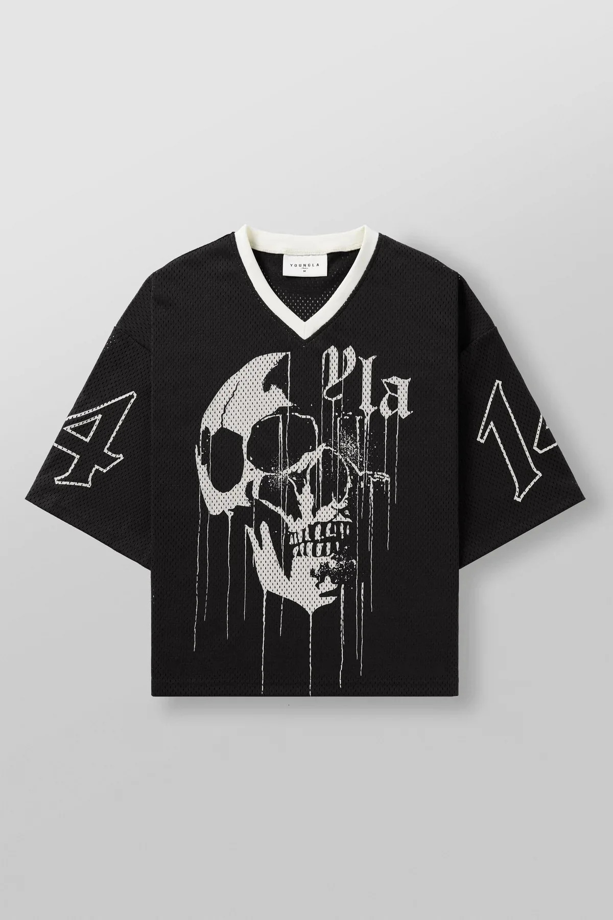 The young American Ted has surpassed mens T-shirts for sports and fitness with fast drying and breathable large printed short sleeves 250221