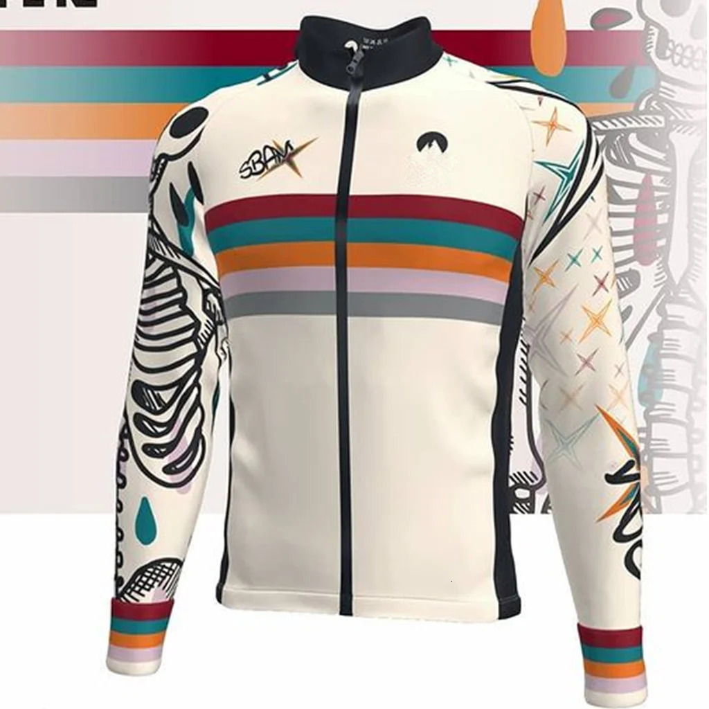 Mens cycling jacket winter long sleeved cycling wool clothing Chaqueta De Ciclismo Hombre road cycling motorcycle clothing 250222
