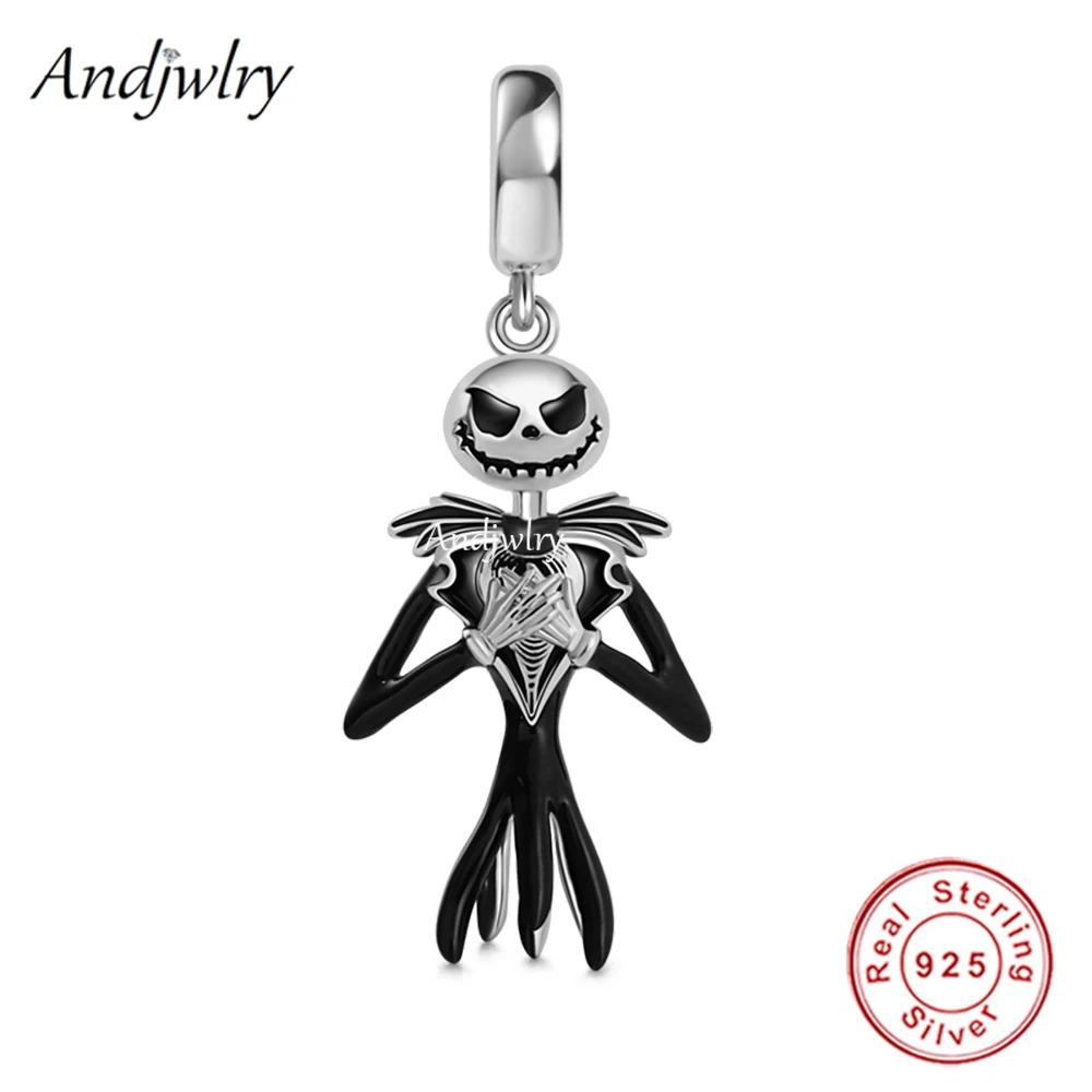 Skull Series Fit Bracelet Charms Silver 925 Original Skull Ghost Witch Bogy Pendant Dangle Charm Bead Jewelry Berloque 250214