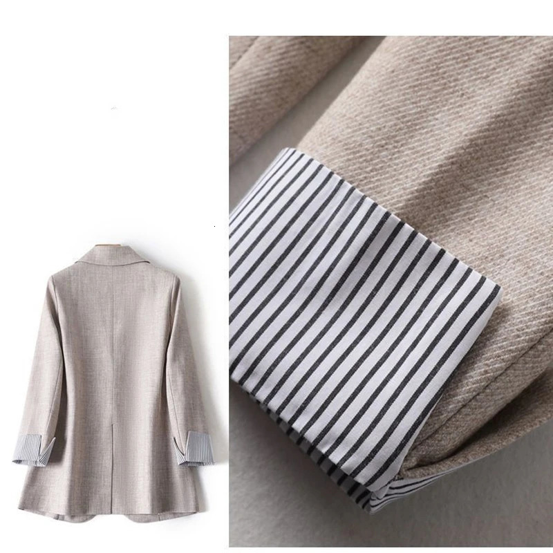 Fashion Business Solid Blazer Womens Work Office Long Sleeve Spring Casual Coat Jacket Korean 250213