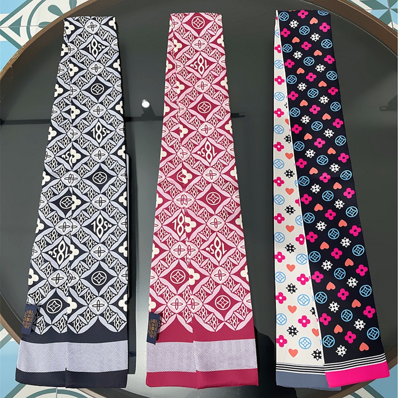 Round Classic Design Womens Headband Borse Scarfs Scarfa Designer Scarp PER Wom…