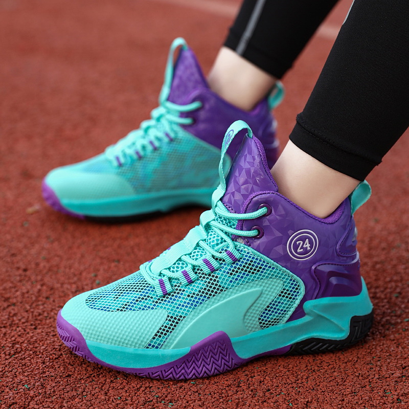 Hot Sale Kids Basketball Shoes Boys Sneakers Non-slip Child Trainers Basketball Shoes Outdoor Children Sport Shoes Sizes US13C-US7Y 000595
