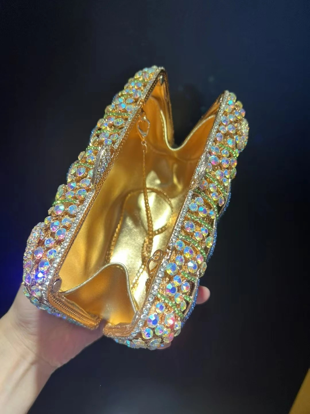 XIYUAN SEA World Crystal Evening Dress Cocktail Water Diamond Handbag Animal Diamond Clutch Crystal Wedding Minaudiere Wallet 250217