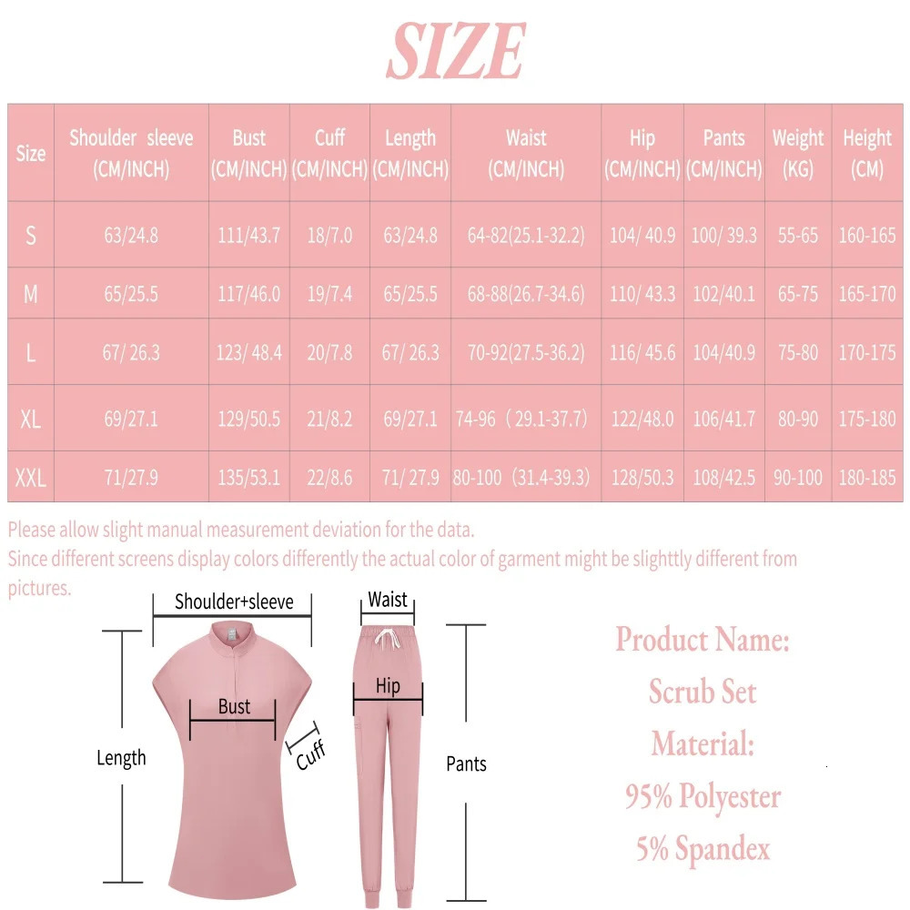 Uniforms Nurse Nursing Work Clothes Women Scrubs Sets Suits Lab Hospital Overalls Beauty Salon Spa Work Clothes 250222