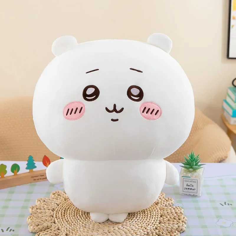 Plush Dolls Miniso Large Size 60cm washing Chiikawa Doll Kawaii Plush Toy Peripheral Self-deprecating Bear Xiaoba Pillow Cushion Gift H250222